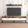 Hanah Home Mueble de TV Istanbul - Nogal y Crema